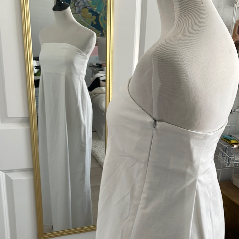 Future Collective White Strapless Maxi Dress - Picture 4 of 5